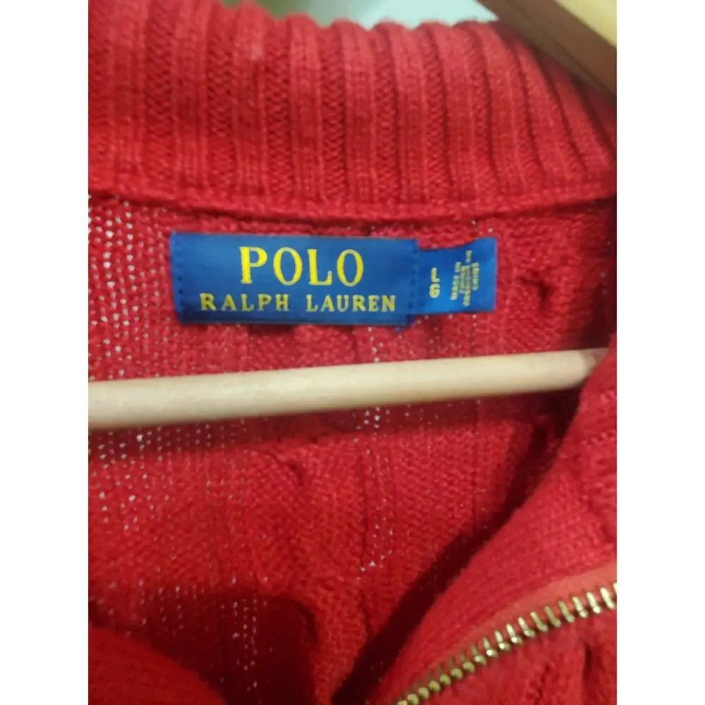 Ralph Lauren POLO Cable-knit Sweater Size Large